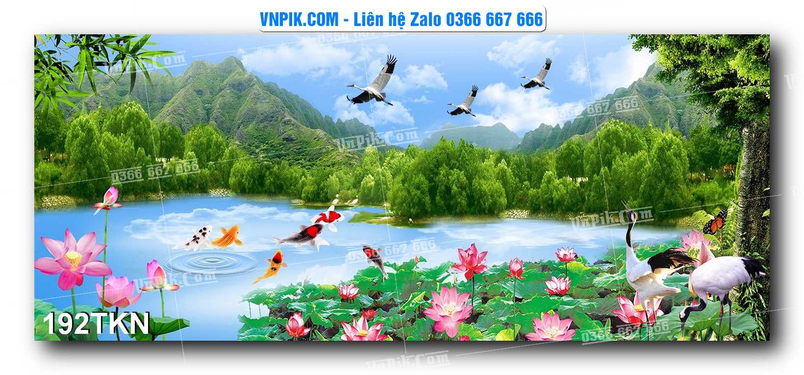 File PSD Vector Tranh Khổ Ngang – Tranh Thác Nước – Tranh Phong Cảnh Đẹp – Mã file 192TKN