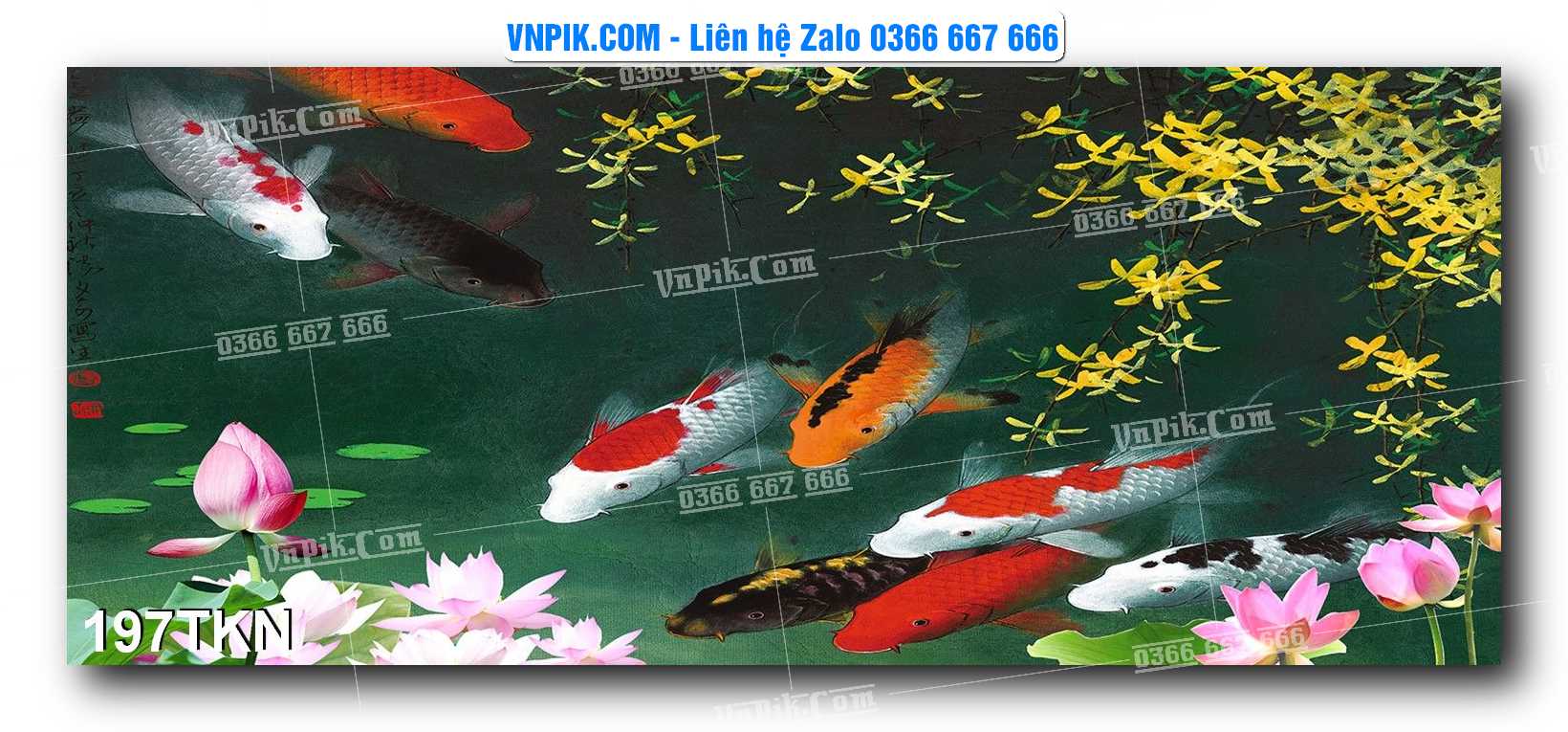File PSD Vector Tranh Khổ Ngang – Tranh Thác Nước – Tranh Phong Cảnh Đẹp – Mã file 197TKN