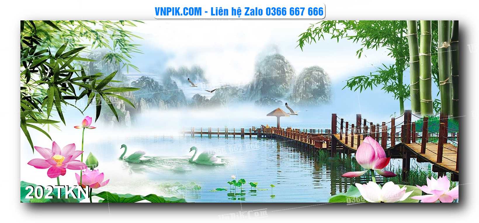 File PSD Vector Tranh Khổ Ngang – Tranh Thác Nước – Tranh Phong Cảnh Đẹp – Mã file 202TKN