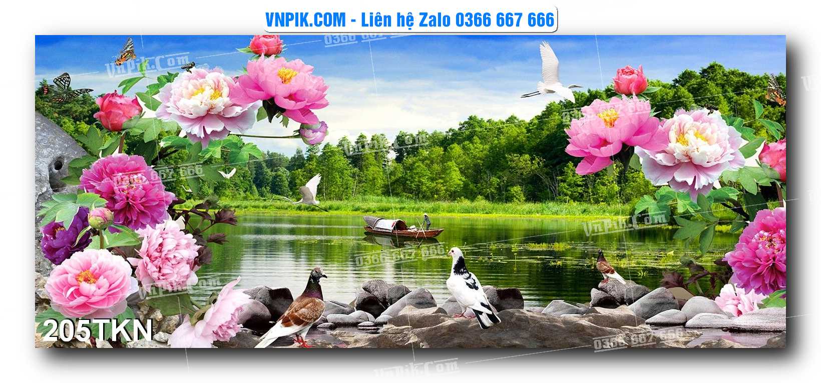 File PSD Vector Tranh Khổ Ngang – Tranh Thác Nước – Tranh Phong Cảnh Đẹp – Mã file 205TKN