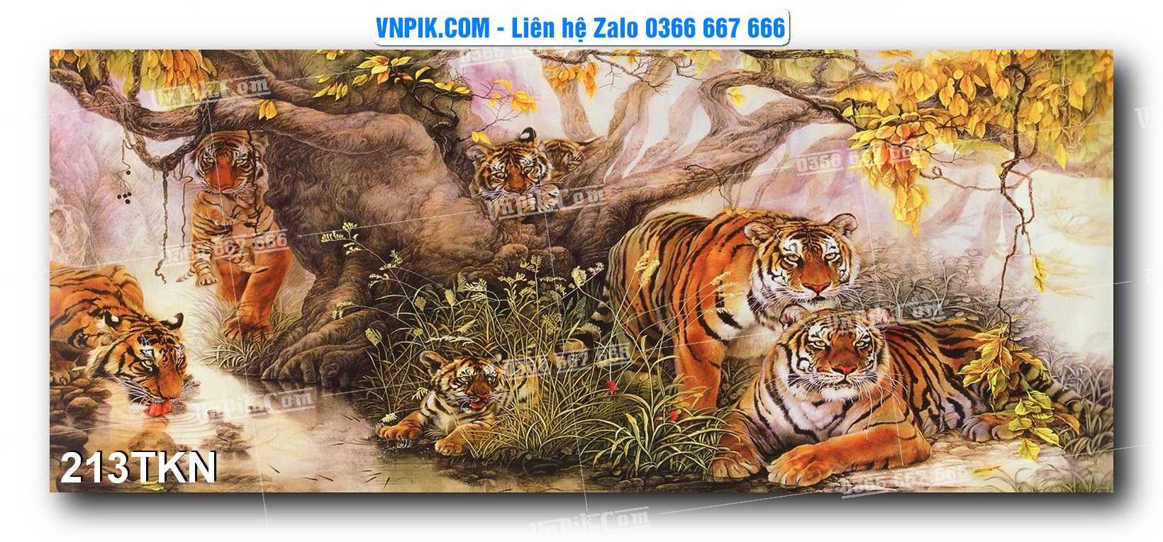 File PSD Vector Tranh Khổ Ngang – Tranh Thác Nước – Tranh Phong Cảnh Đẹp – Mã file 213TKN