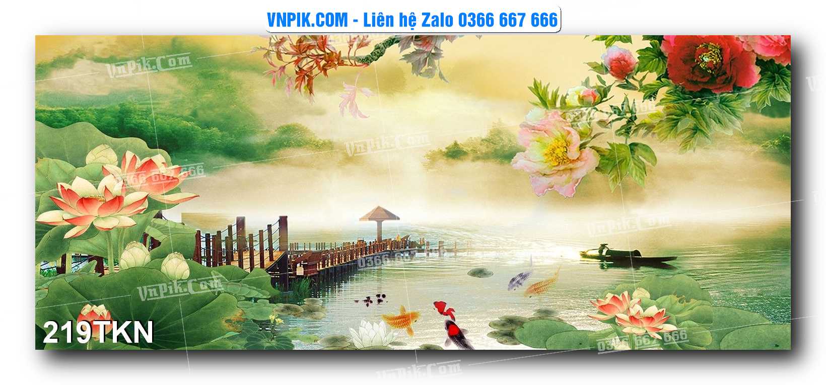File PSD Vector Tranh Khổ Ngang – Tranh Thác Nước – Tranh Phong Cảnh Đẹp – Mã file 219TKN