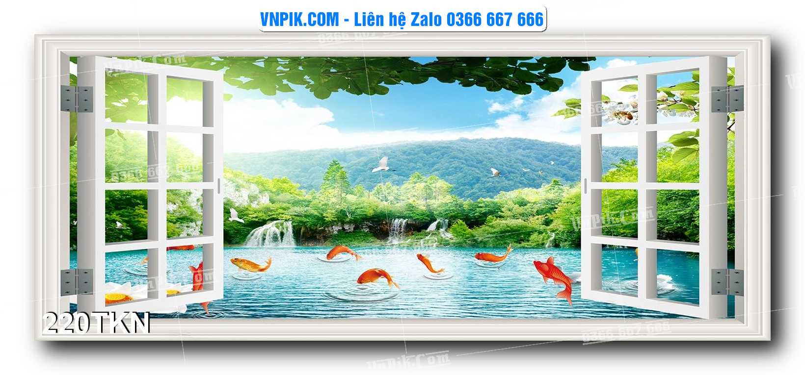 File PSD Vector Tranh Khổ Ngang – Tranh Thác Nước – Tranh Phong Cảnh Đẹp – Mã file 220TKN