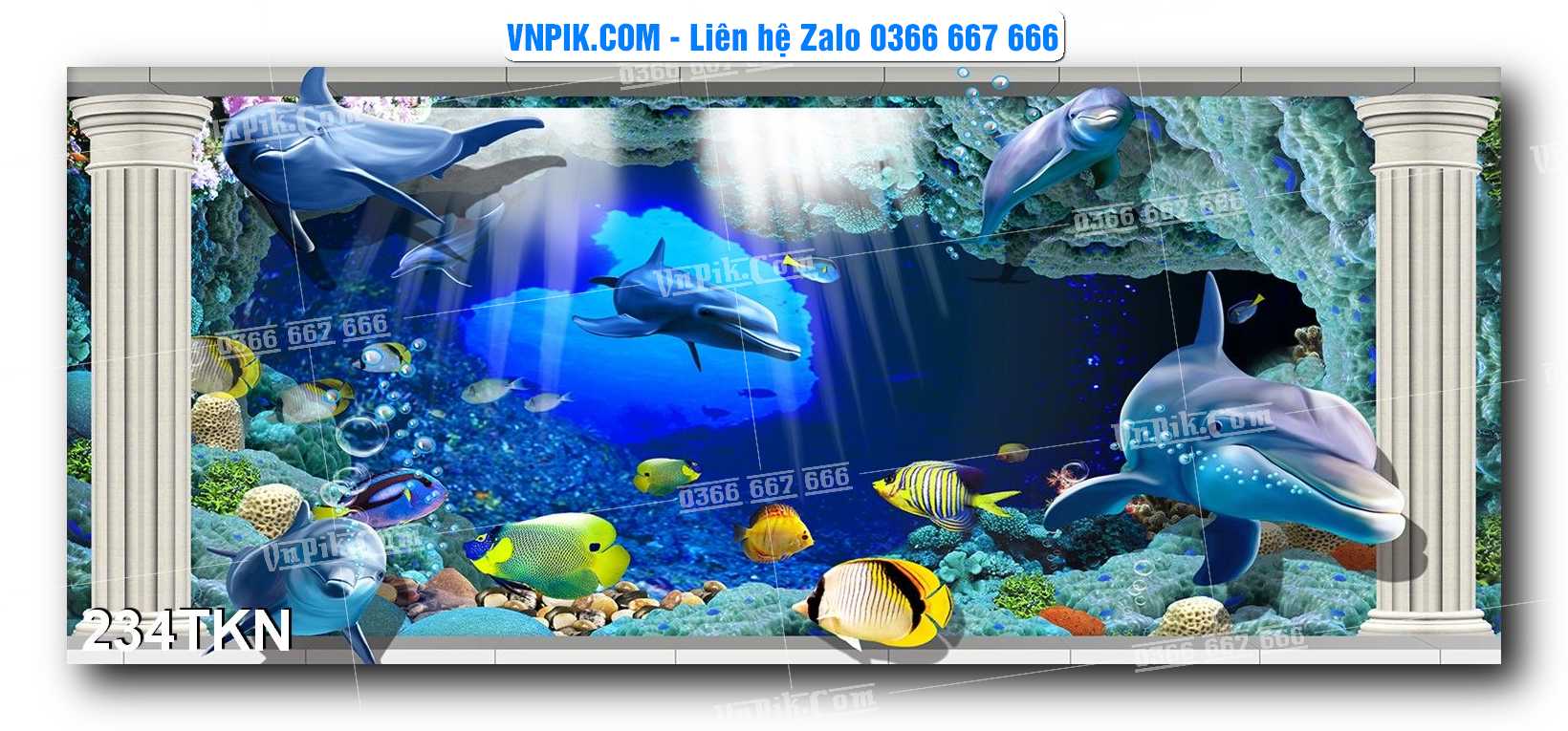 File PSD Vector Tranh Khổ Ngang – Tranh Thác Nước – Tranh Phong Cảnh Đẹp – Mã file 234TKN