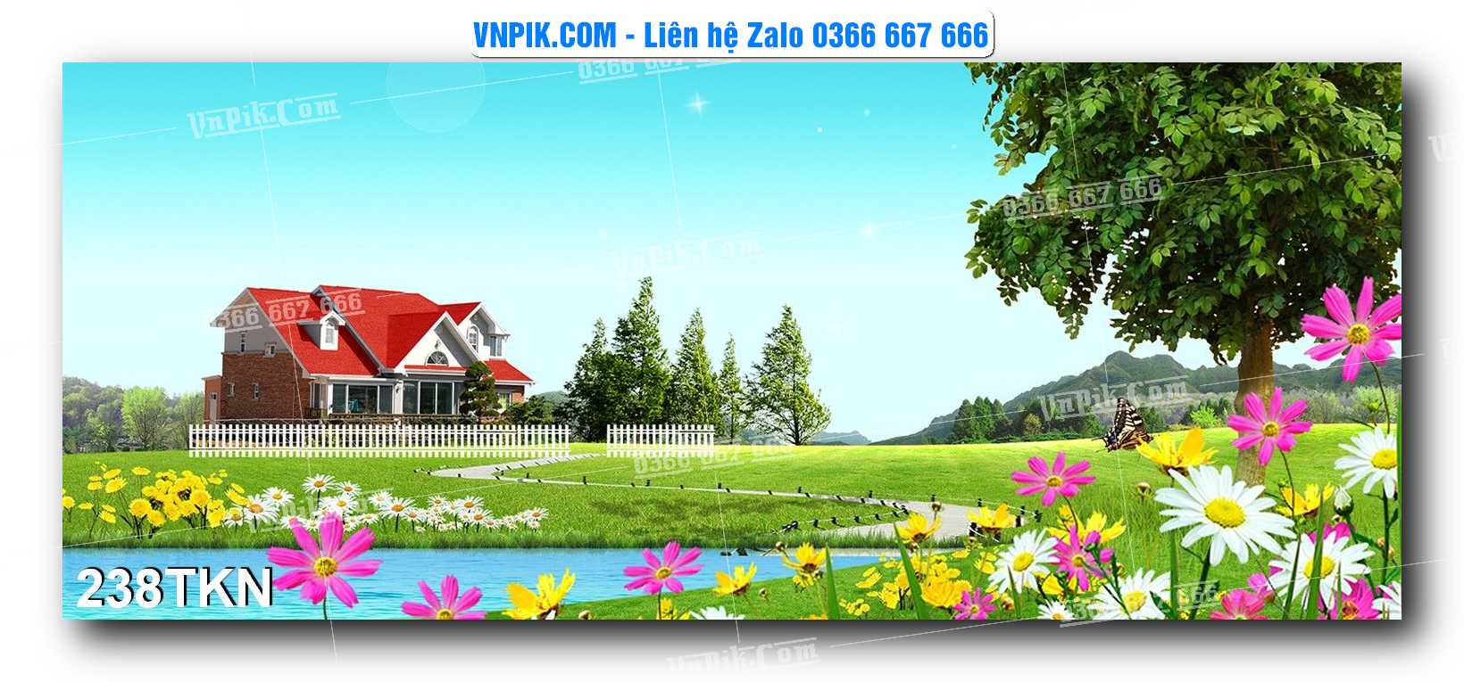 File PSD Vector Tranh Khổ Ngang – Tranh Thác Nước – Tranh Phong Cảnh Đẹp – Mã file 238TKN