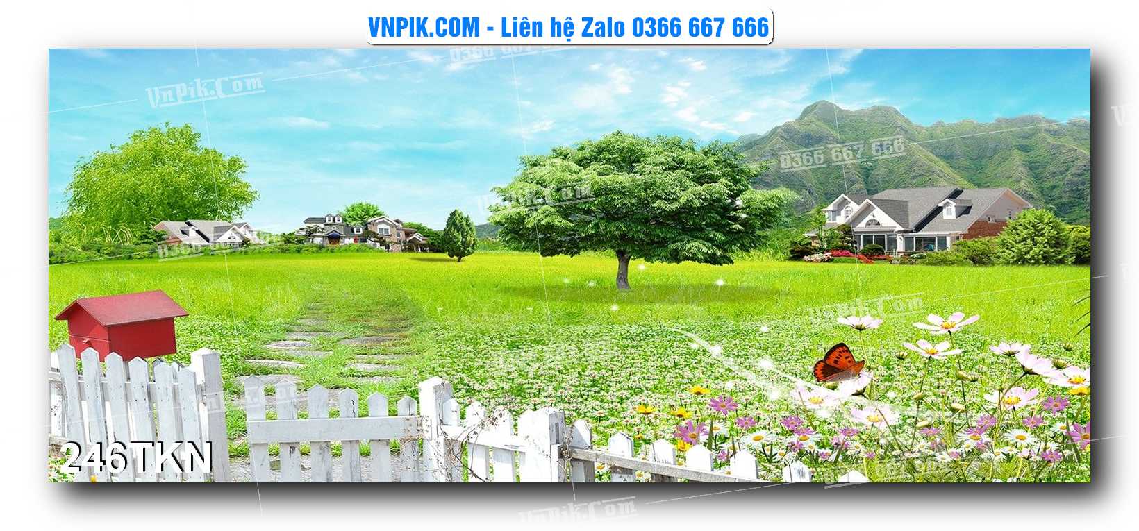File PSD Vector Tranh Khổ Ngang – Tranh Thác Nước – Tranh Phong Cảnh Đẹp – Mã file 246TKN