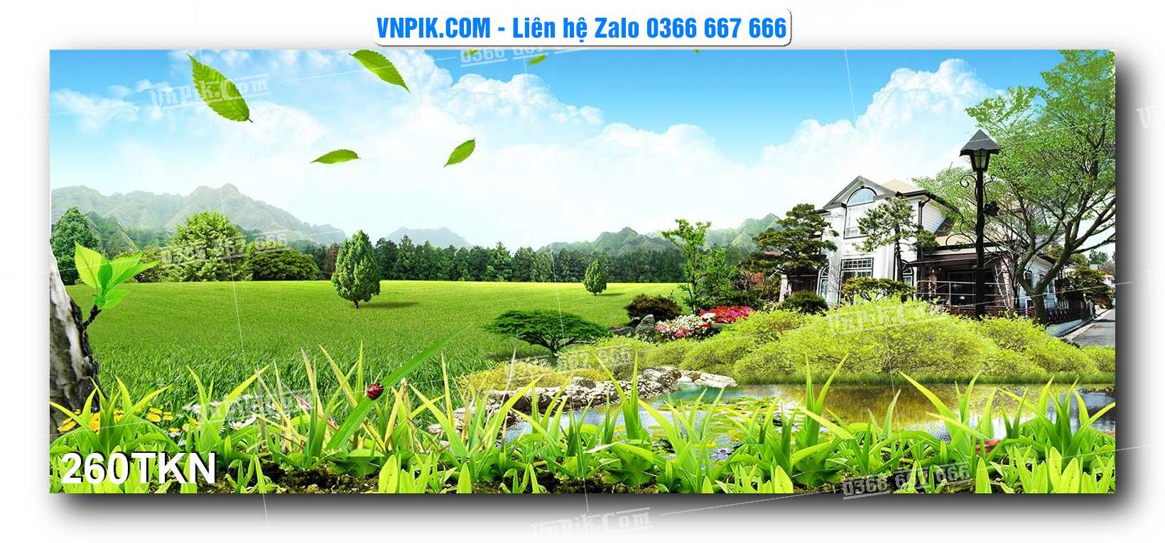 File PSD Vector Tranh Khổ Ngang – Tranh Thác Nước – Tranh Phong Cảnh Đẹp – Mã file 260TKN