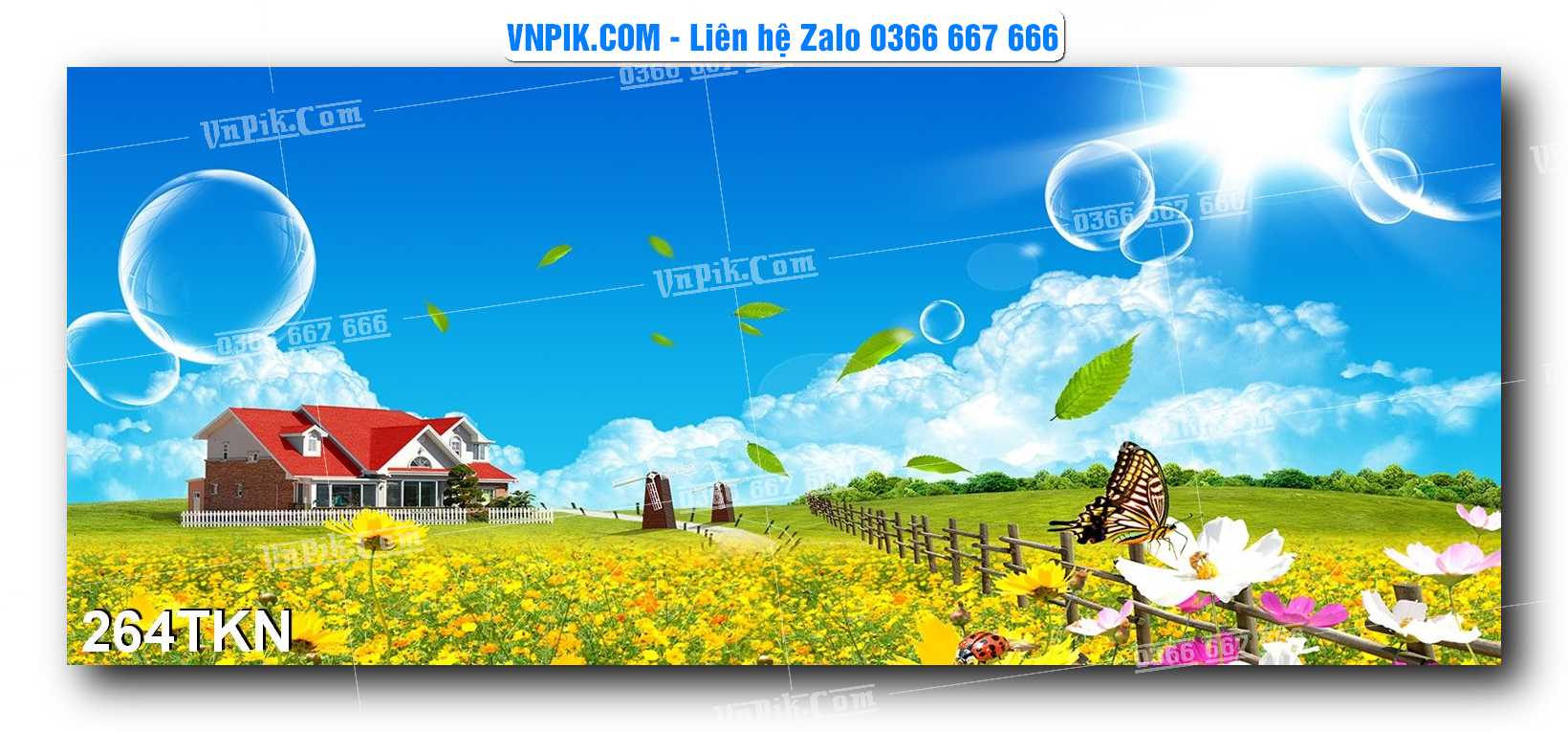 File PSD Vector Tranh Khổ Ngang – Tranh Thác Nước – Tranh Phong Cảnh Đẹp – Mã file 264TKN
