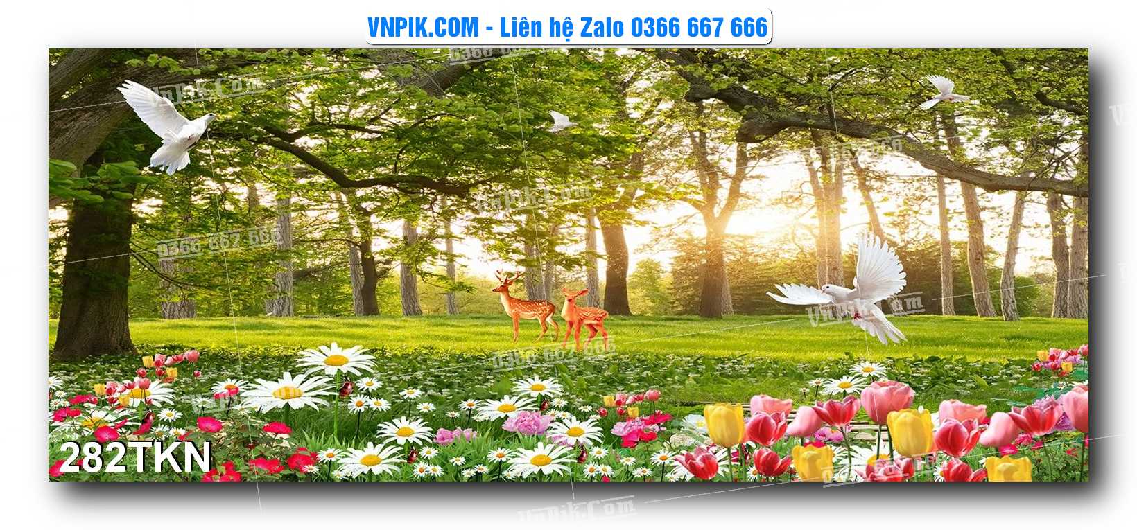 File PSD Vector Tranh Khổ Ngang – Tranh Thác Nước – Tranh Phong Cảnh Đẹp – Mã file 282TKN