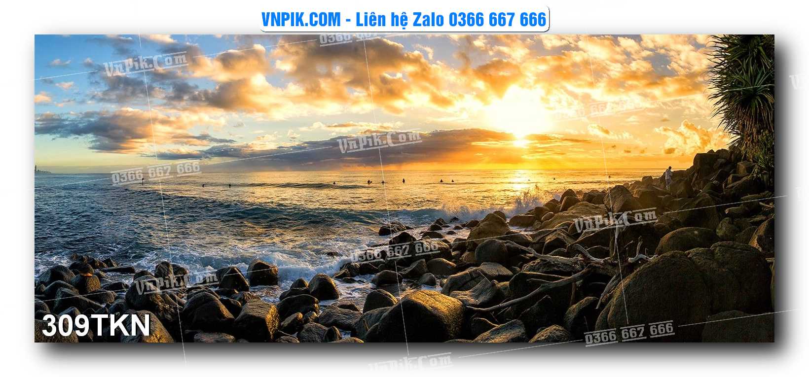 File PSD Vector Tranh Khổ Ngang – Tranh Thác Nước – Tranh Phong Cảnh Đẹp – Mã file 309TKN