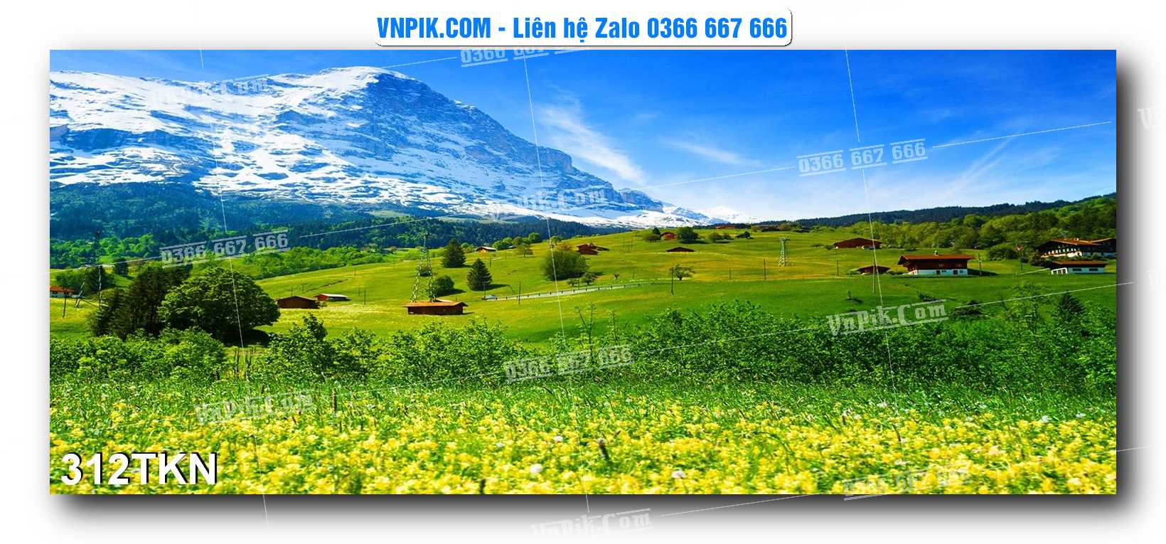 File PSD Vector Tranh Khổ Ngang – Tranh Thác Nước – Tranh Phong Cảnh Đẹp – Mã file 312TKN