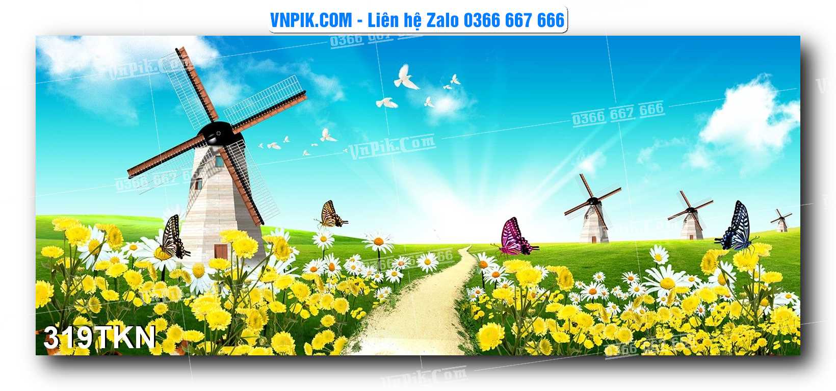 File PSD Vector Tranh Khổ Ngang – Tranh Thác Nước – Tranh Phong Cảnh Đẹp – Mã file 319TKN