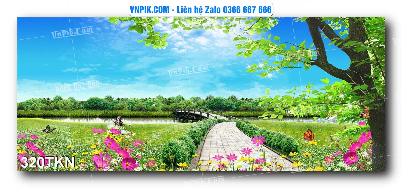 File PSD Vector Tranh Khổ Ngang – Tranh Thác Nước – Tranh Phong Cảnh Đẹp – Mã file 320TKN