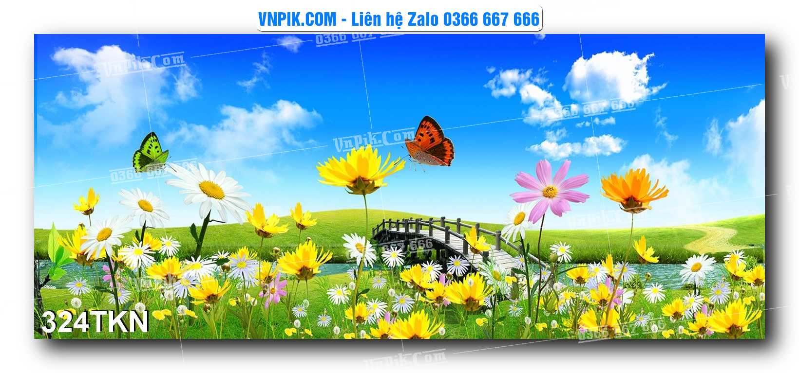 File PSD Vector Tranh Khổ Ngang – Tranh Thác Nước – Tranh Phong Cảnh Đẹp – Mã file 324TKN