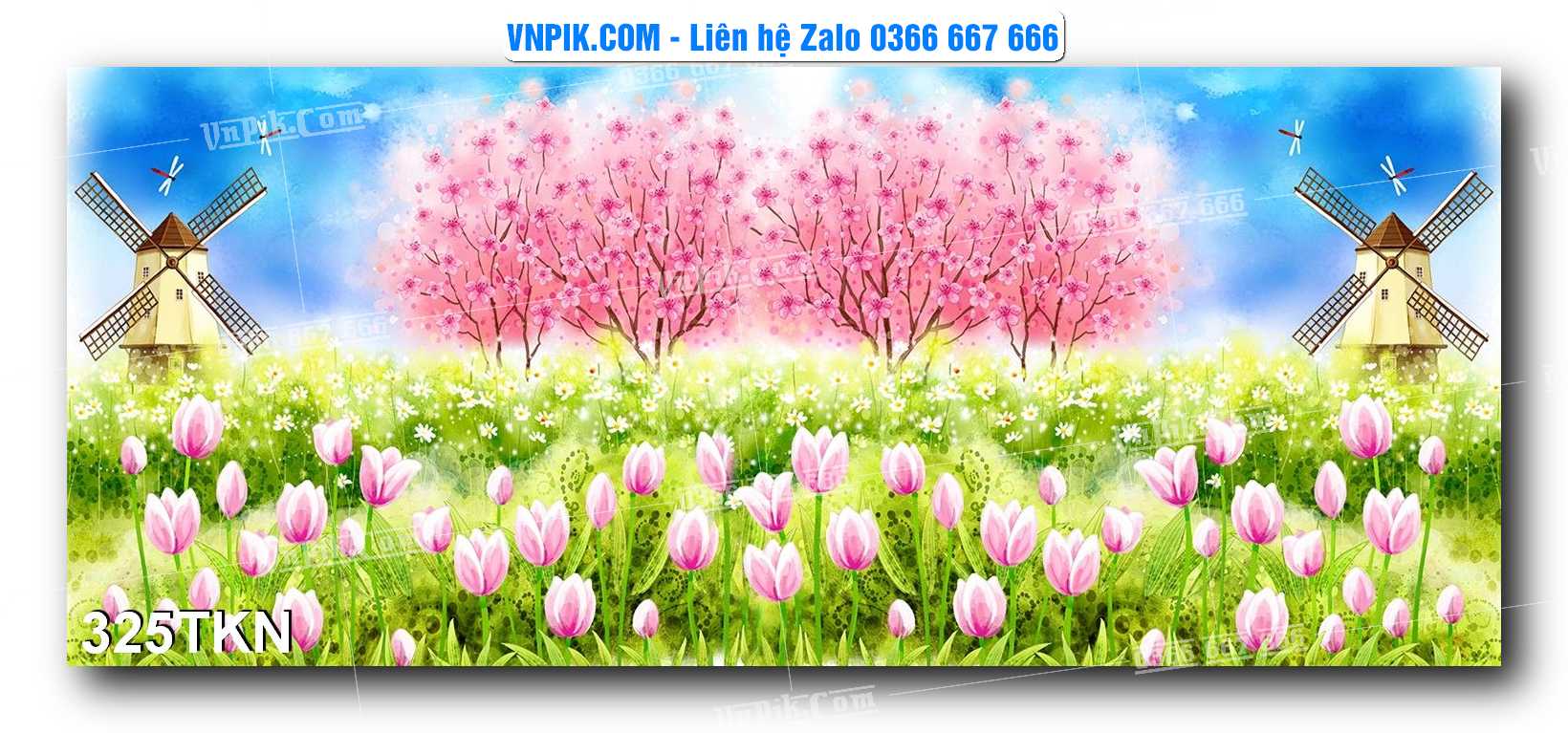 File PSD Vector Tranh Khổ Ngang – Tranh Thác Nước – Tranh Phong Cảnh Đẹp – Mã file 325TKN
