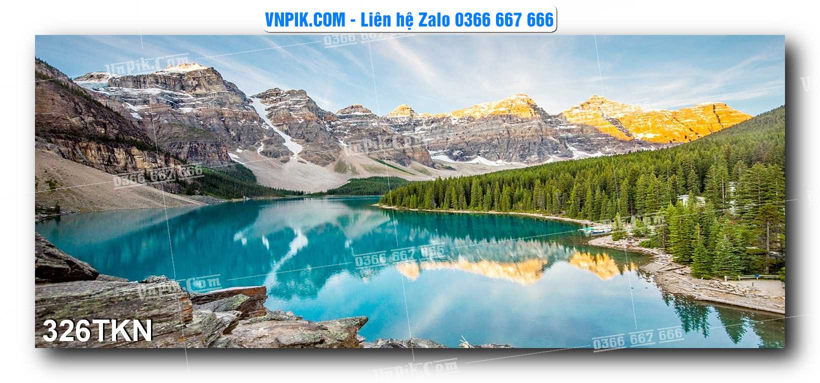 File PSD Vector Tranh Khổ Ngang – Tranh Thác Nước – Tranh Phong Cảnh Đẹp – Mã file 326TKN