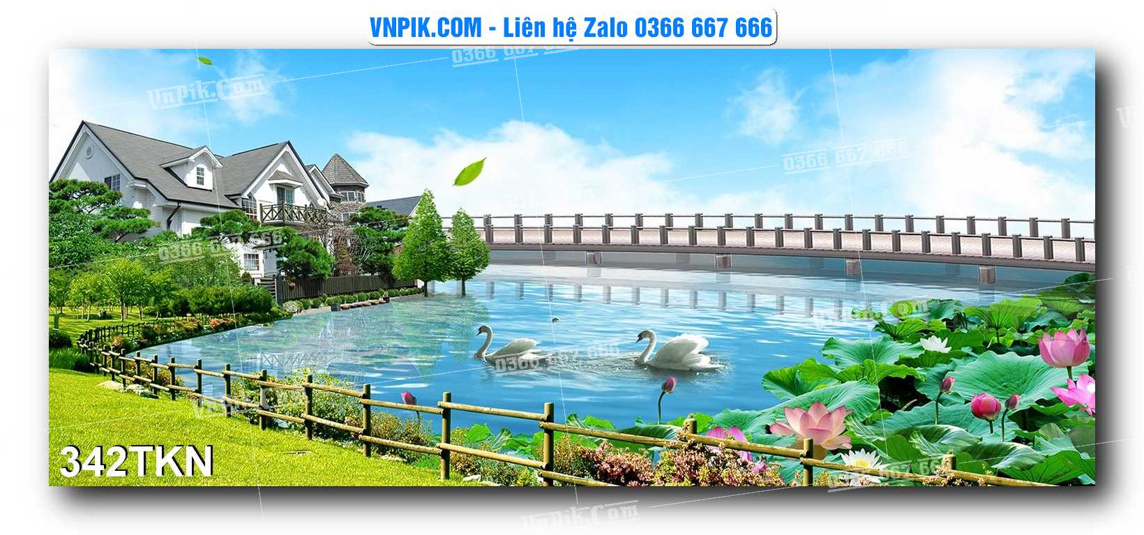File PSD Vector Tranh Khổ Ngang – Tranh Thác Nước – Tranh Phong Cảnh Đẹp – Mã file 342TKN