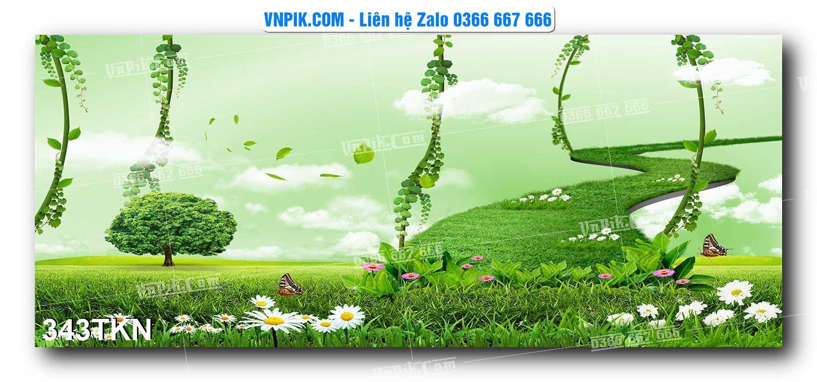 File PSD Vector Tranh Khổ Ngang – Tranh Thác Nước – Tranh Phong Cảnh Đẹp – Mã file 343TKN