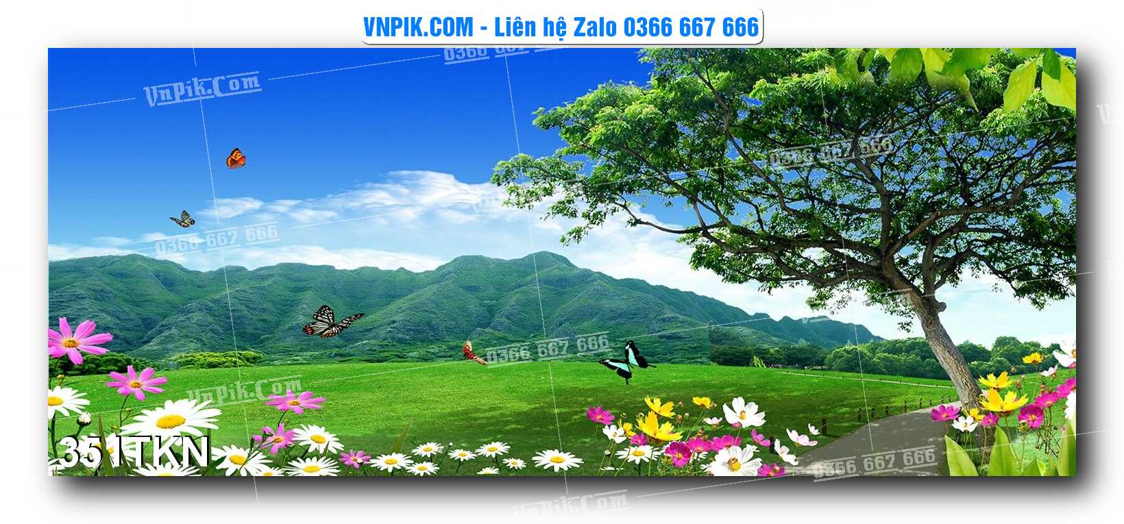 File PSD Vector Tranh Khổ Ngang – Tranh Thác Nước – Tranh Phong Cảnh Đẹp – Mã file 351TKN