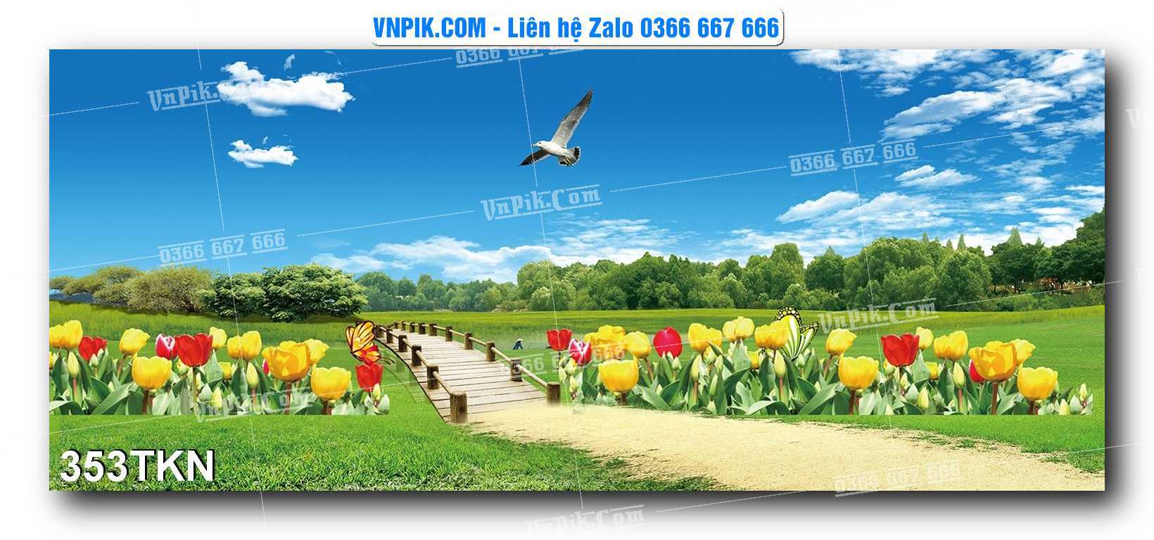 File PSD Vector Tranh Khổ Ngang – Tranh Thác Nước – Tranh Phong Cảnh Đẹp – Mã file 353TKN