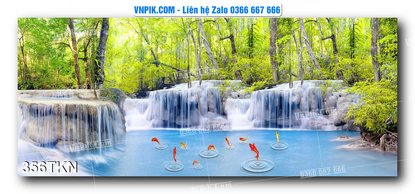 File PSD Vector Tranh Khổ Ngang – Tranh Thác Nước – Tranh Phong Cảnh Đẹp – Mã file 356TKN