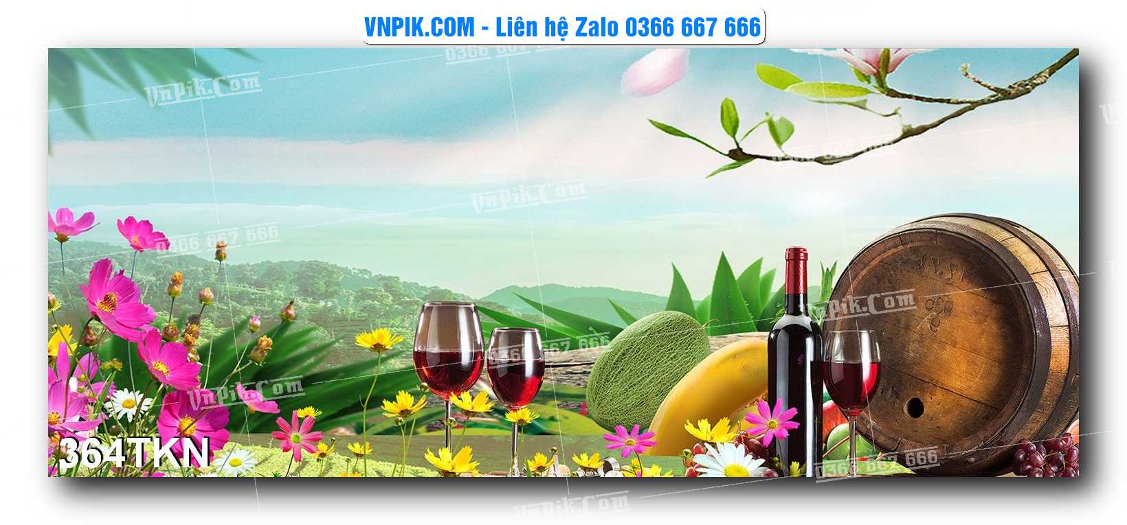 File PSD Vector Tranh Khổ Ngang – Tranh Thác Nước – Tranh Phong Cảnh Đẹp – Mã file 364TKN