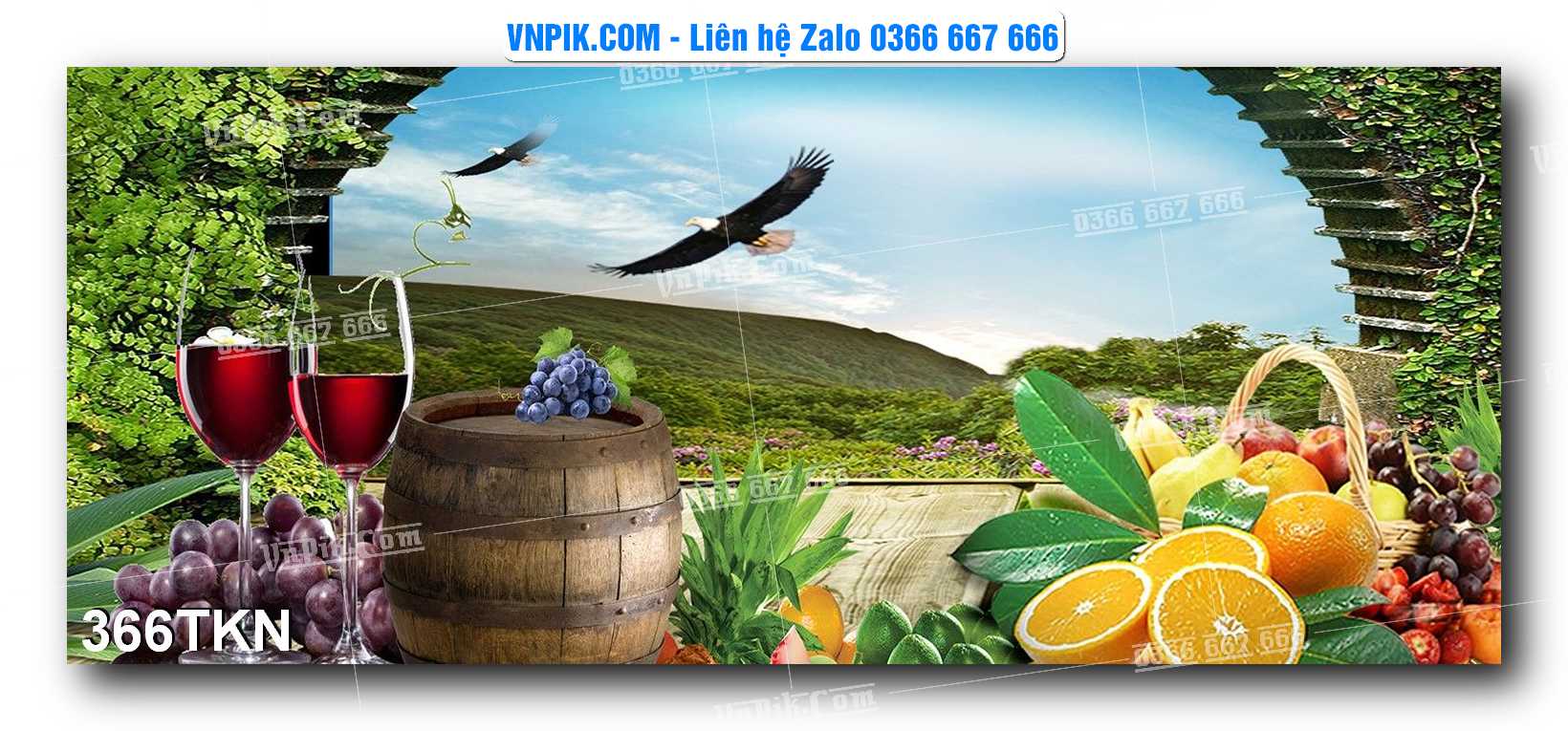 File PSD Vector Tranh Khổ Ngang – Tranh Thác Nước – Tranh Phong Cảnh Đẹp – Mã file 366TKN