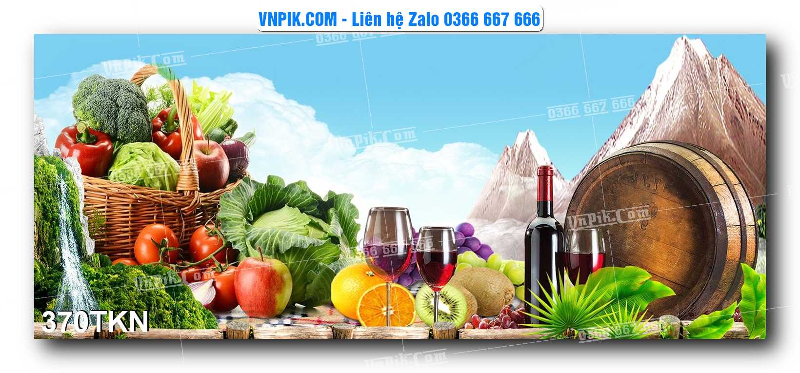 File PSD Vector Tranh Khổ Ngang – Tranh Thác Nước – Tranh Phong Cảnh Đẹp – Mã file 370TKN