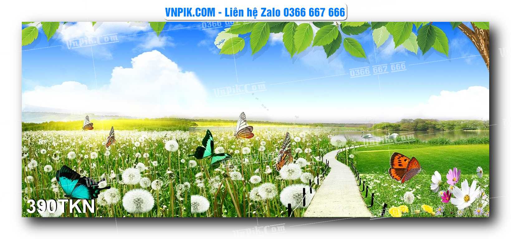 File PSD Vector Tranh Khổ Ngang – Tranh Thác Nước – Tranh Phong Cảnh Đẹp – Mã file 390TKN