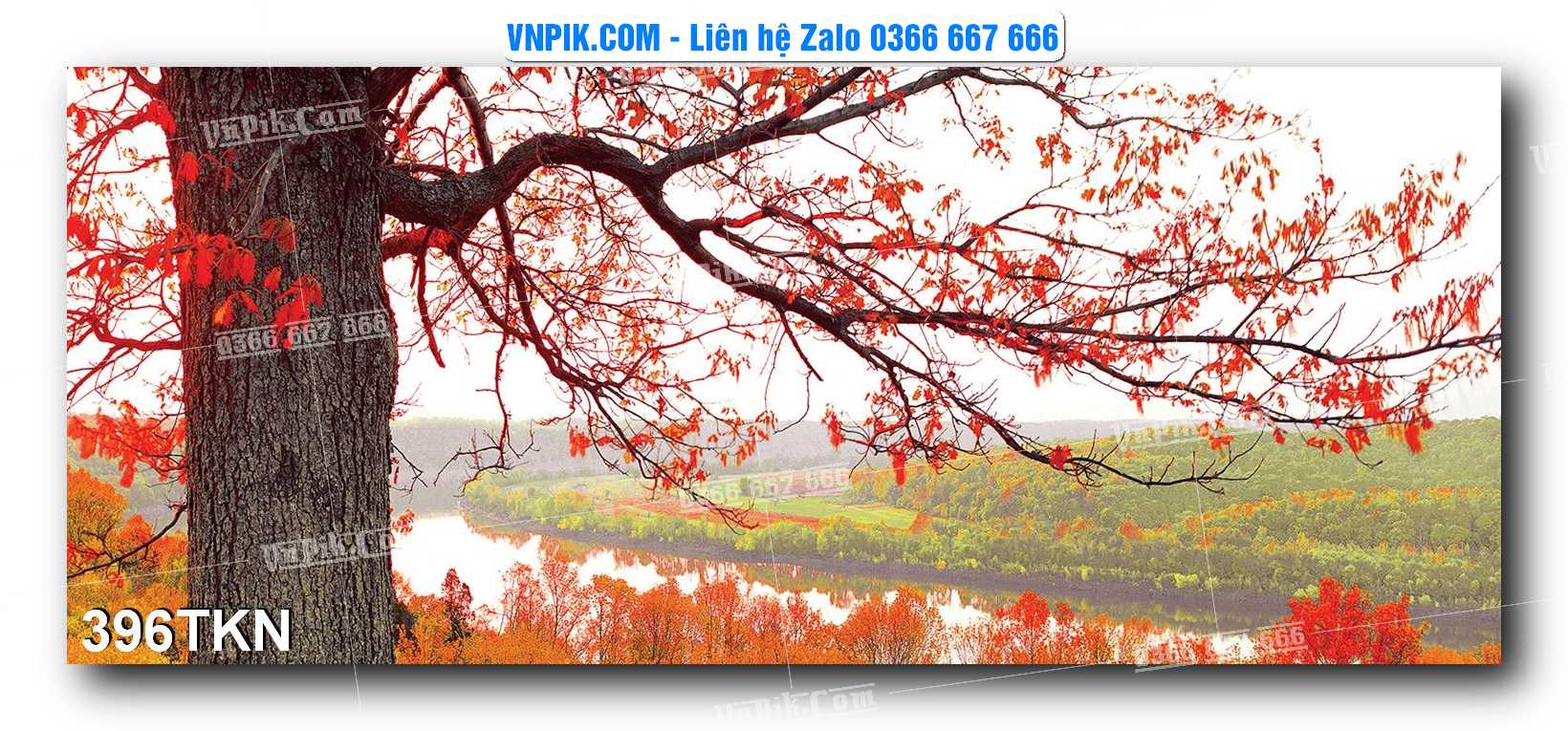 File PSD Vector Tranh Khổ Ngang – Tranh Thác Nước – Tranh Phong Cảnh Đẹp – Mã file 396TKN