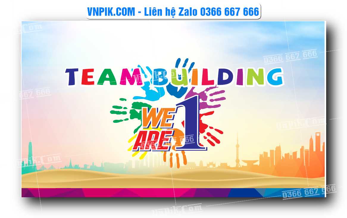 Backdrop Team building We are one #3 file corel