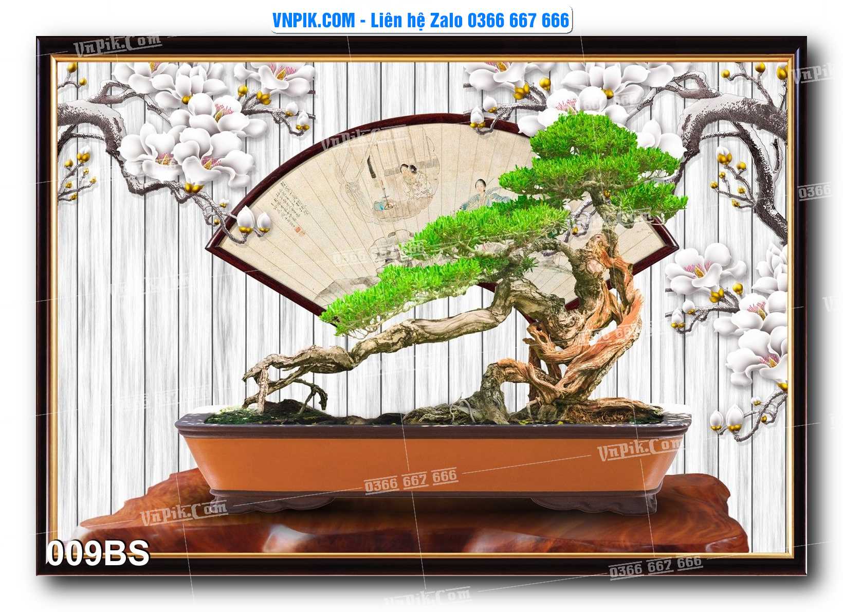 File PSD Tranh Bon Sai Cây Cảnh Trang Trí Siêu Đẹp Mã File 009BS
