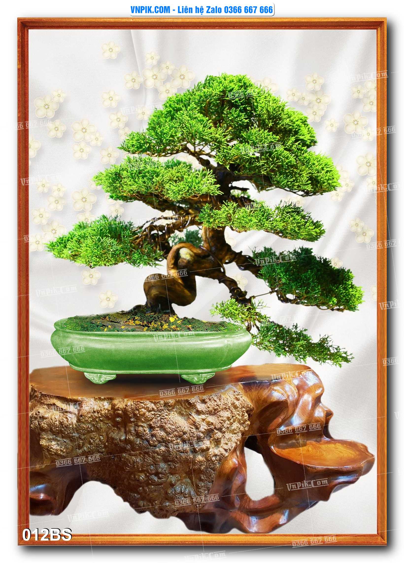 File PSD Tranh Bon Sai Cây Cảnh Trang Trí Siêu Đẹp Mã File 012BS