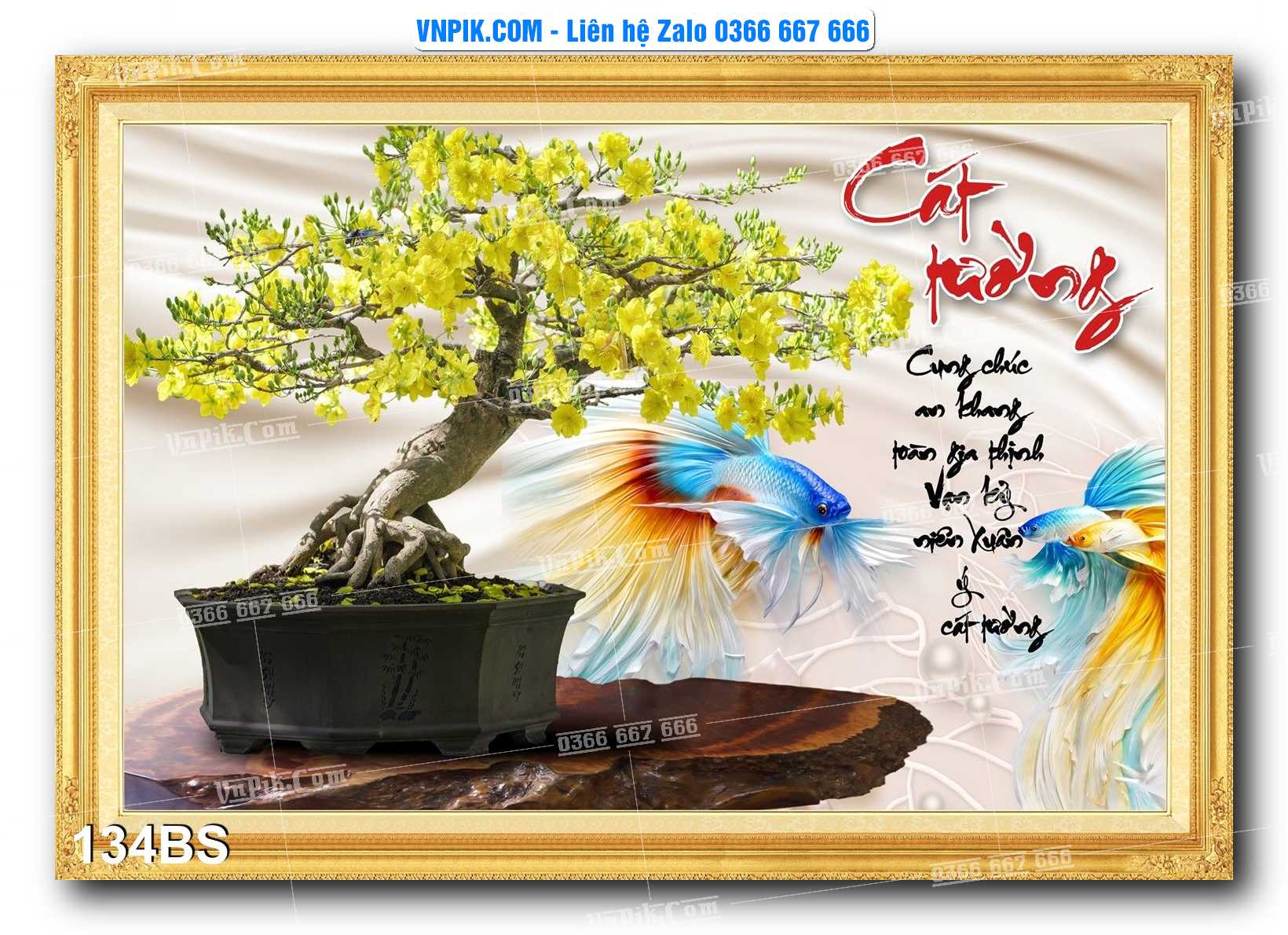 File PSD Tranh Bon Sai Cây Cảnh Trang Trí Siêu Đẹp Mã File 134BS