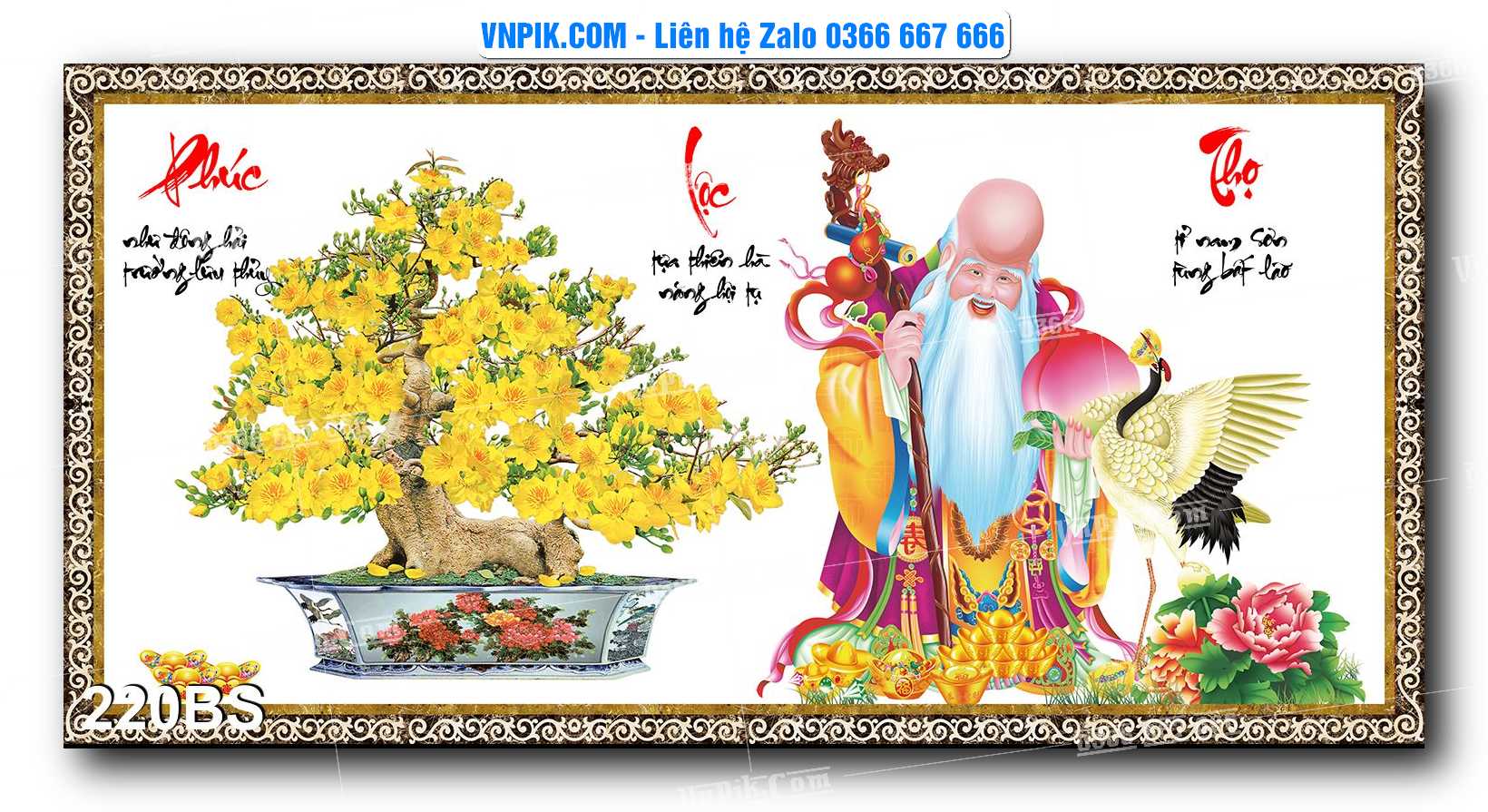 File PSD Tranh Bon Sai Cây Cảnh Trang Trí Siêu Đẹp Mã File 220BS