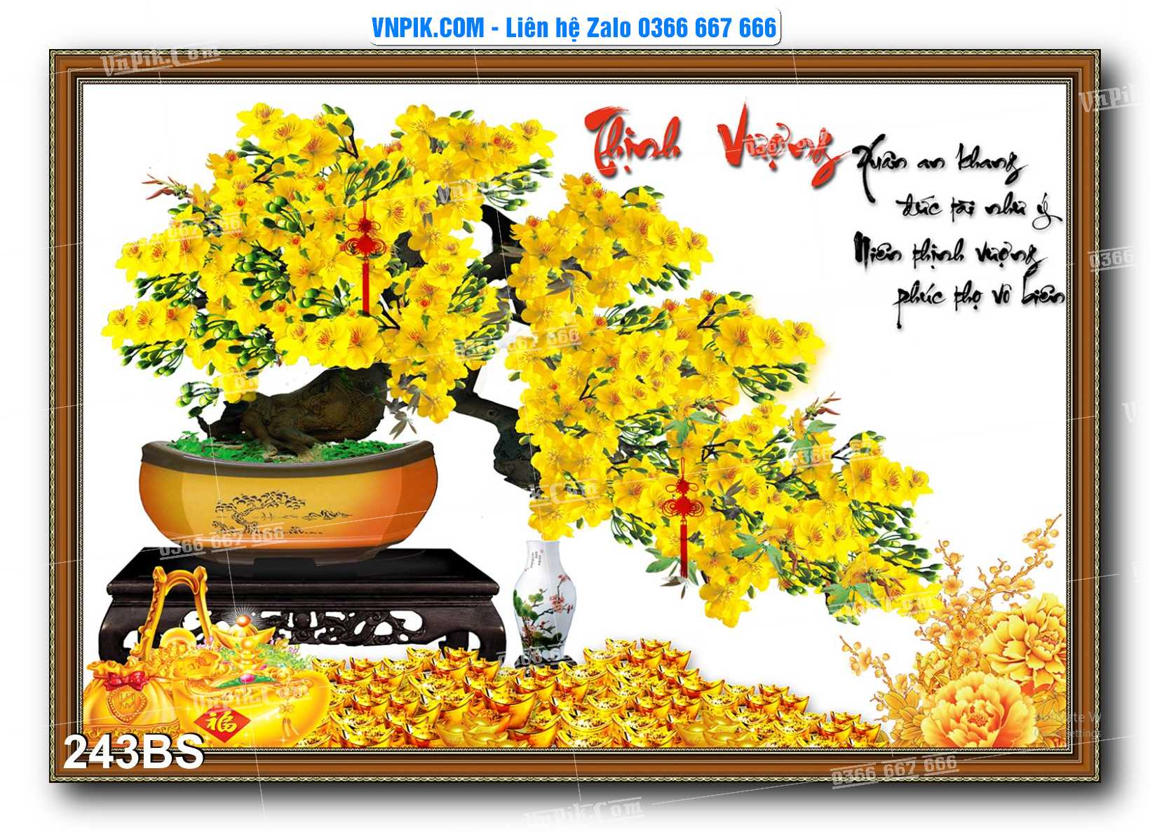 File PSD Tranh Bon Sai Cây Cảnh Trang Trí Siêu Đẹp Mã File 243BS