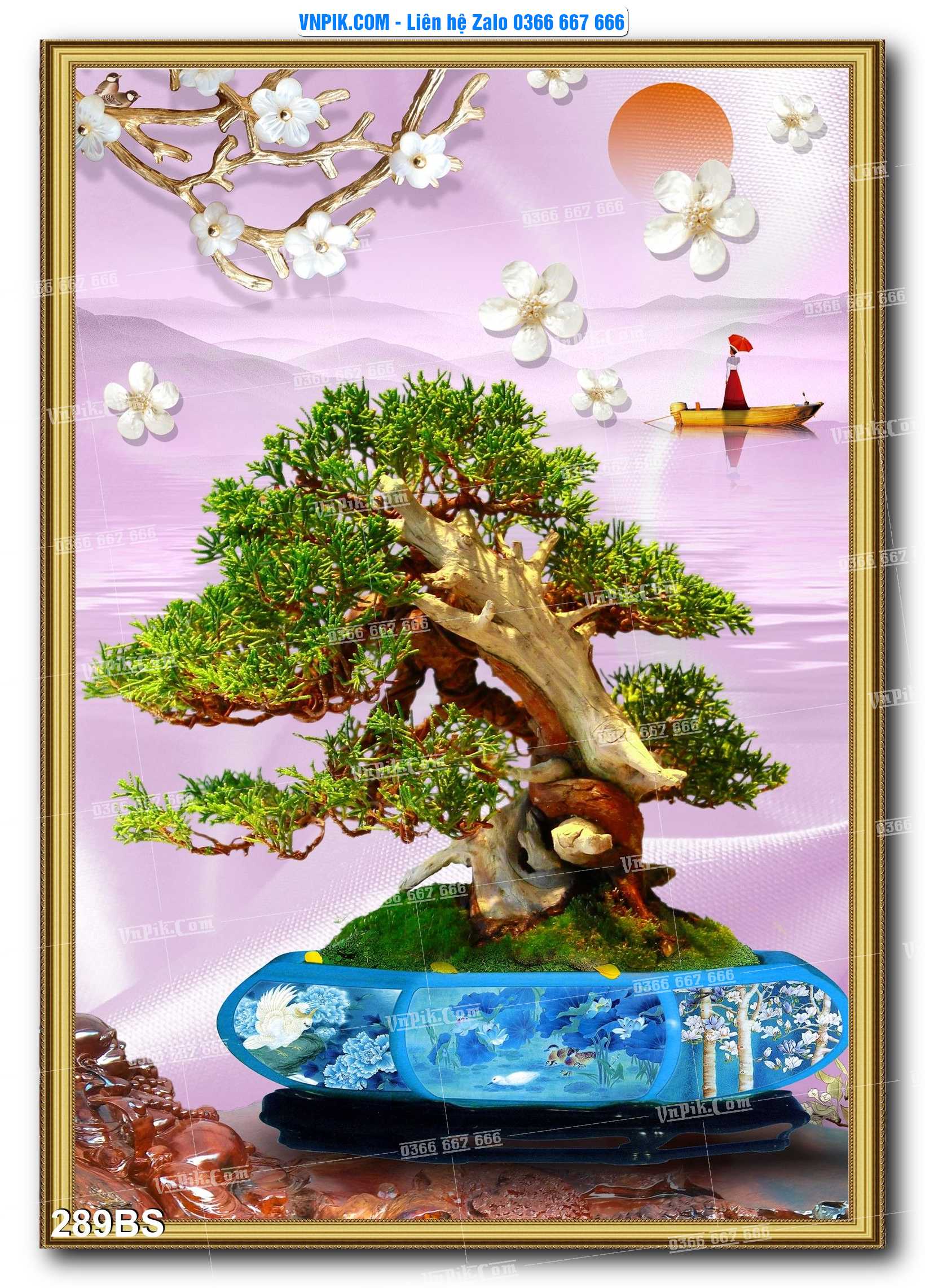 File PSD Tranh Bon Sai Cây Cảnh Trang Trí Siêu Đẹp Mã File 289BS