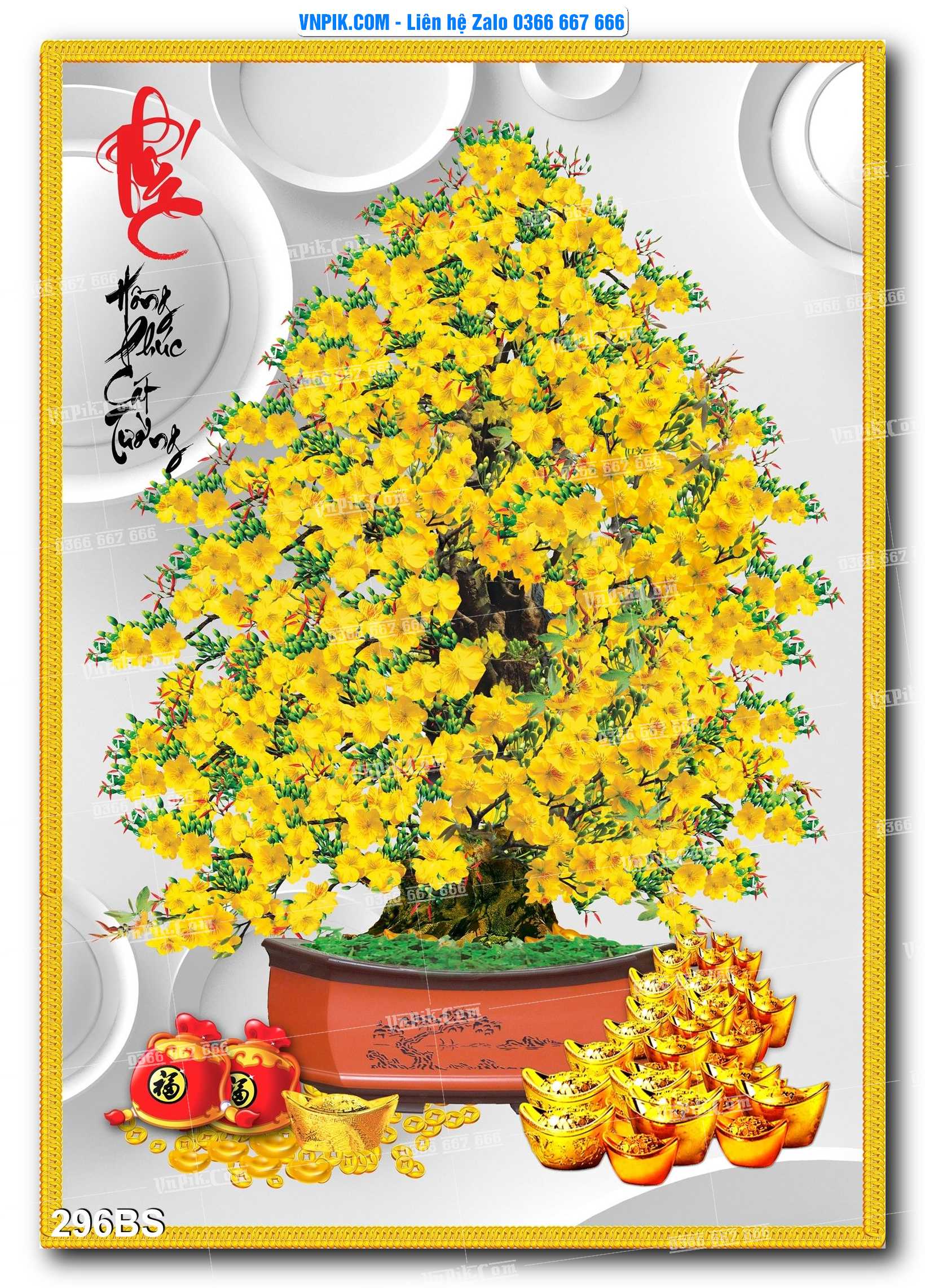 File PSD Tranh Bon Sai Cây Cảnh Trang Trí Siêu Đẹp Mã File 296BS