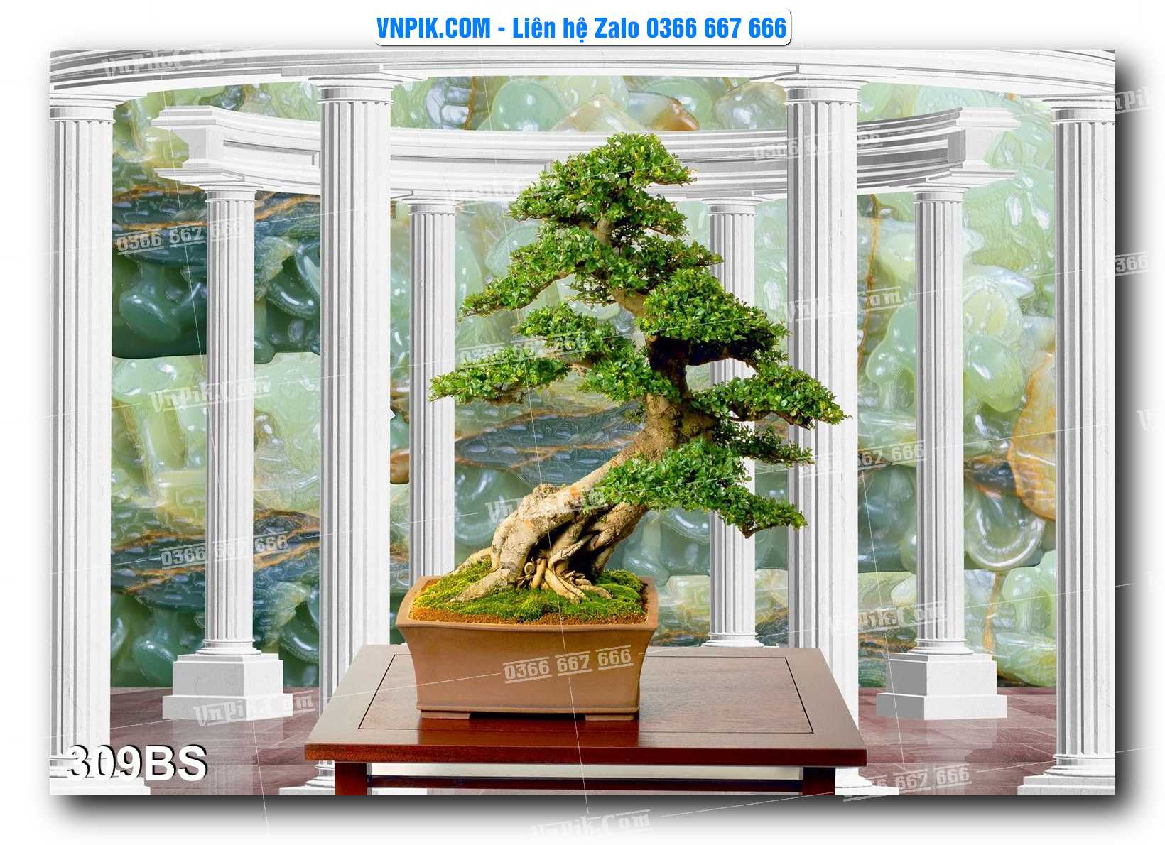 File PSD Tranh Bon Sai Cây Cảnh Trang Trí Siêu Đẹp Mã File 309BS