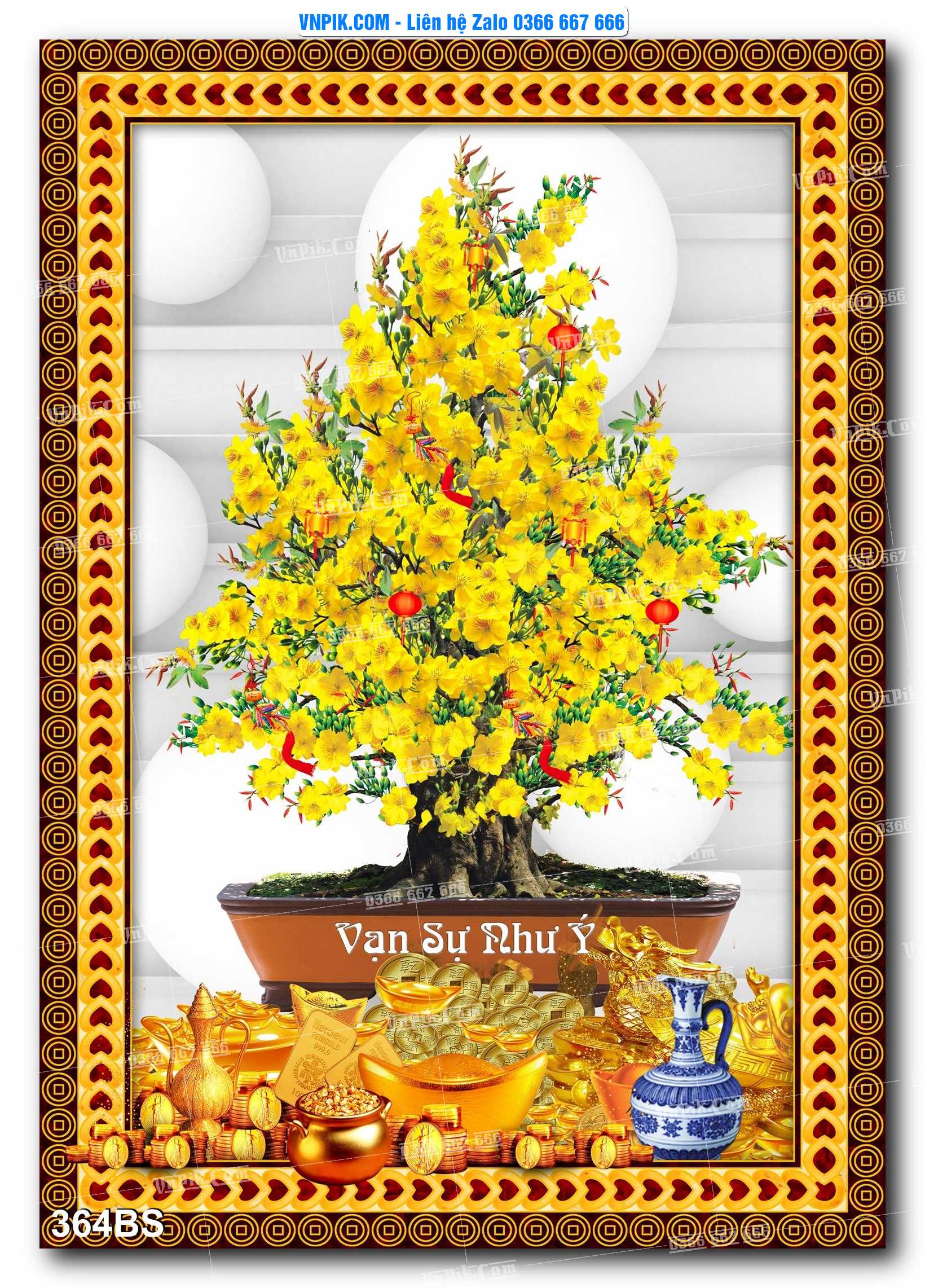 File PSD Tranh Bon Sai Cây Cảnh Trang Trí Siêu Đẹp Mã File 364BS