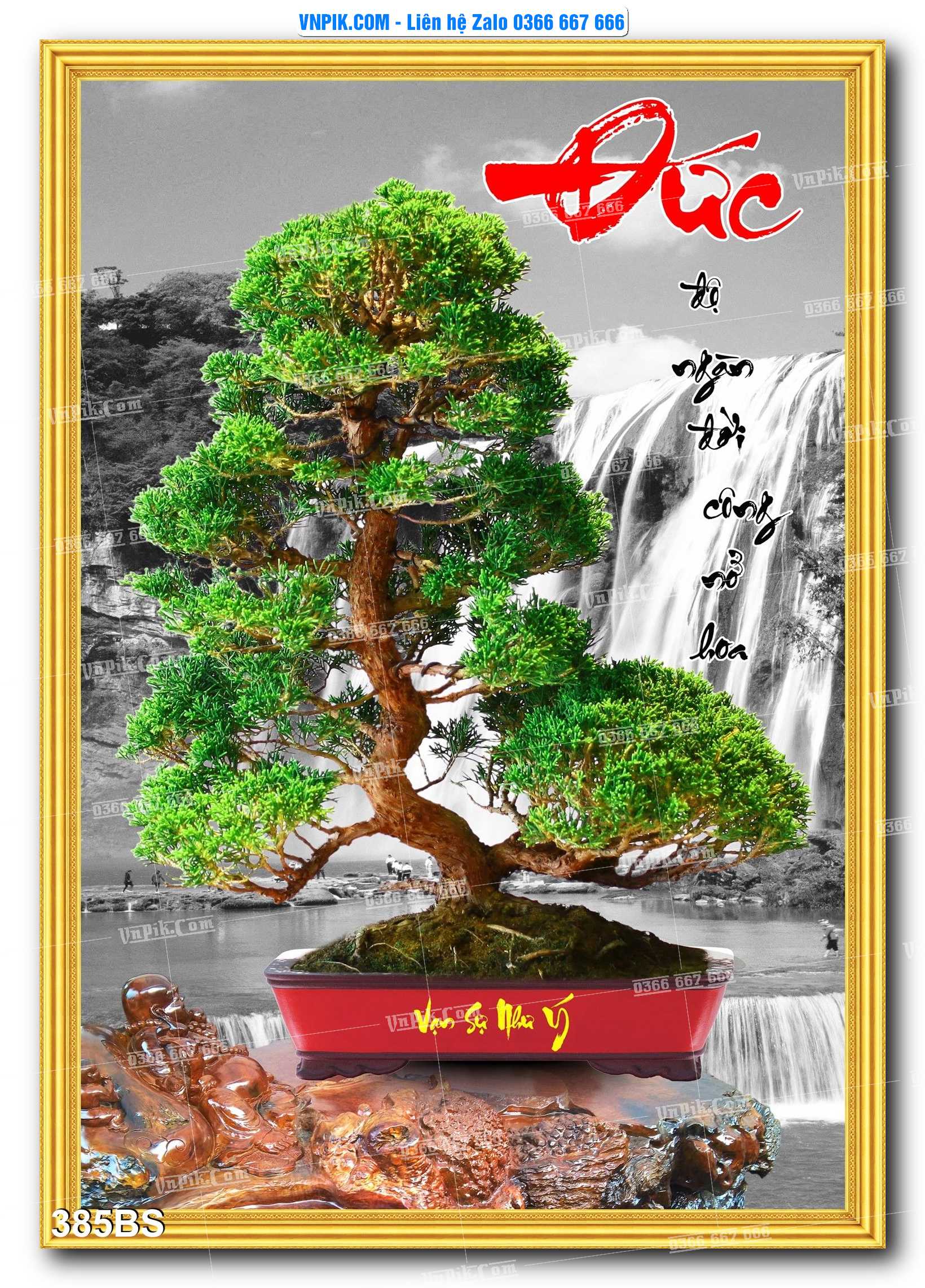 File PSD Tranh Bon Sai Cây Cảnh Trang Trí Siêu Đẹp Mã File 385BS