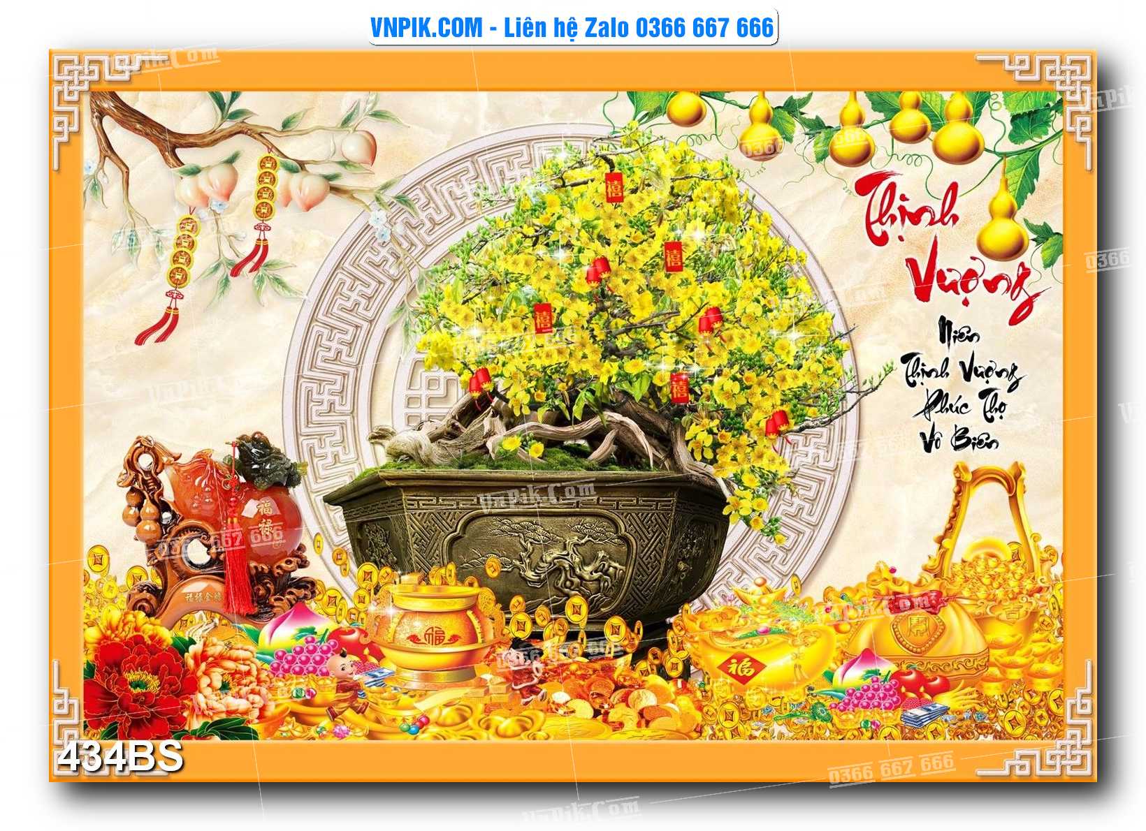File PSD Tranh Bon Sai Cây Cảnh Trang Trí Siêu Đẹp Mã File 434BS