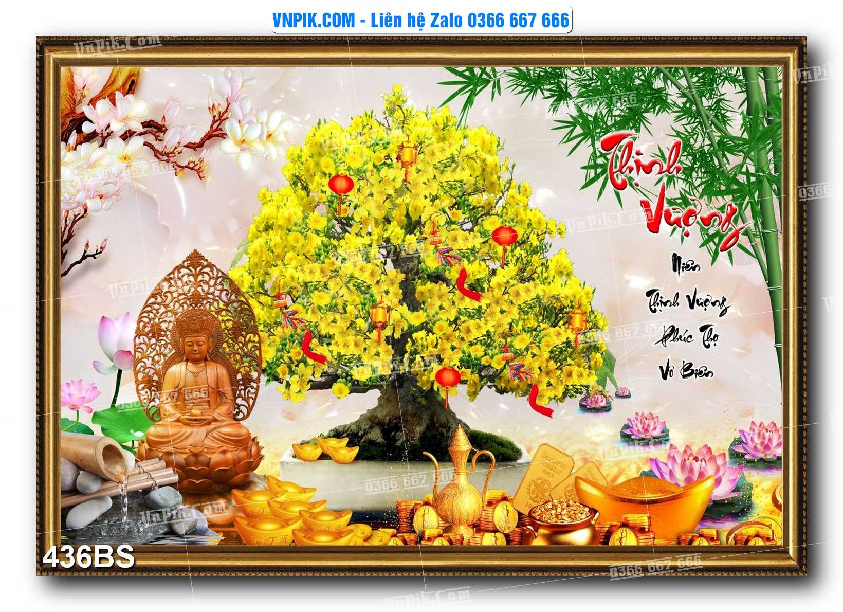 File PSD Tranh Bon Sai Cây Cảnh Trang Trí Siêu Đẹp Mã File 436BS