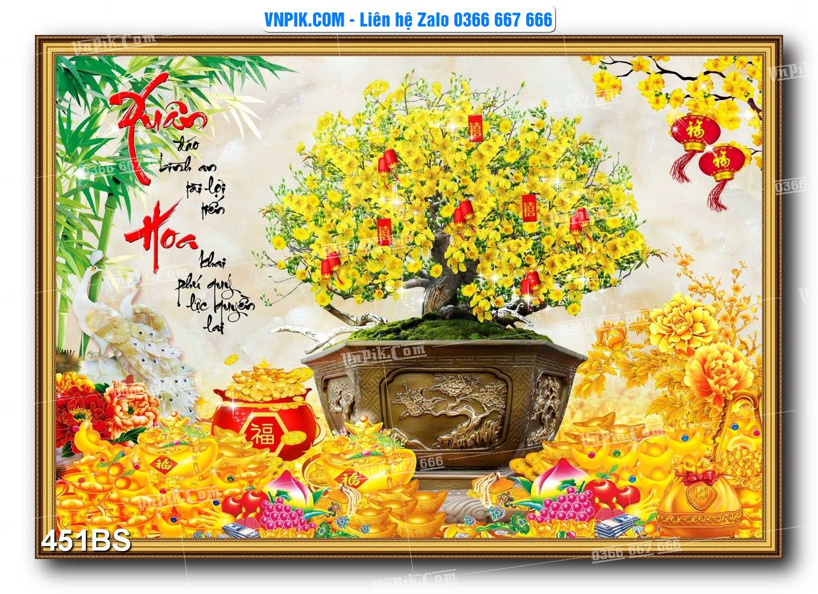 File PSD Tranh Bon Sai Cây Cảnh Trang Trí Siêu Đẹp Mã File 451BS