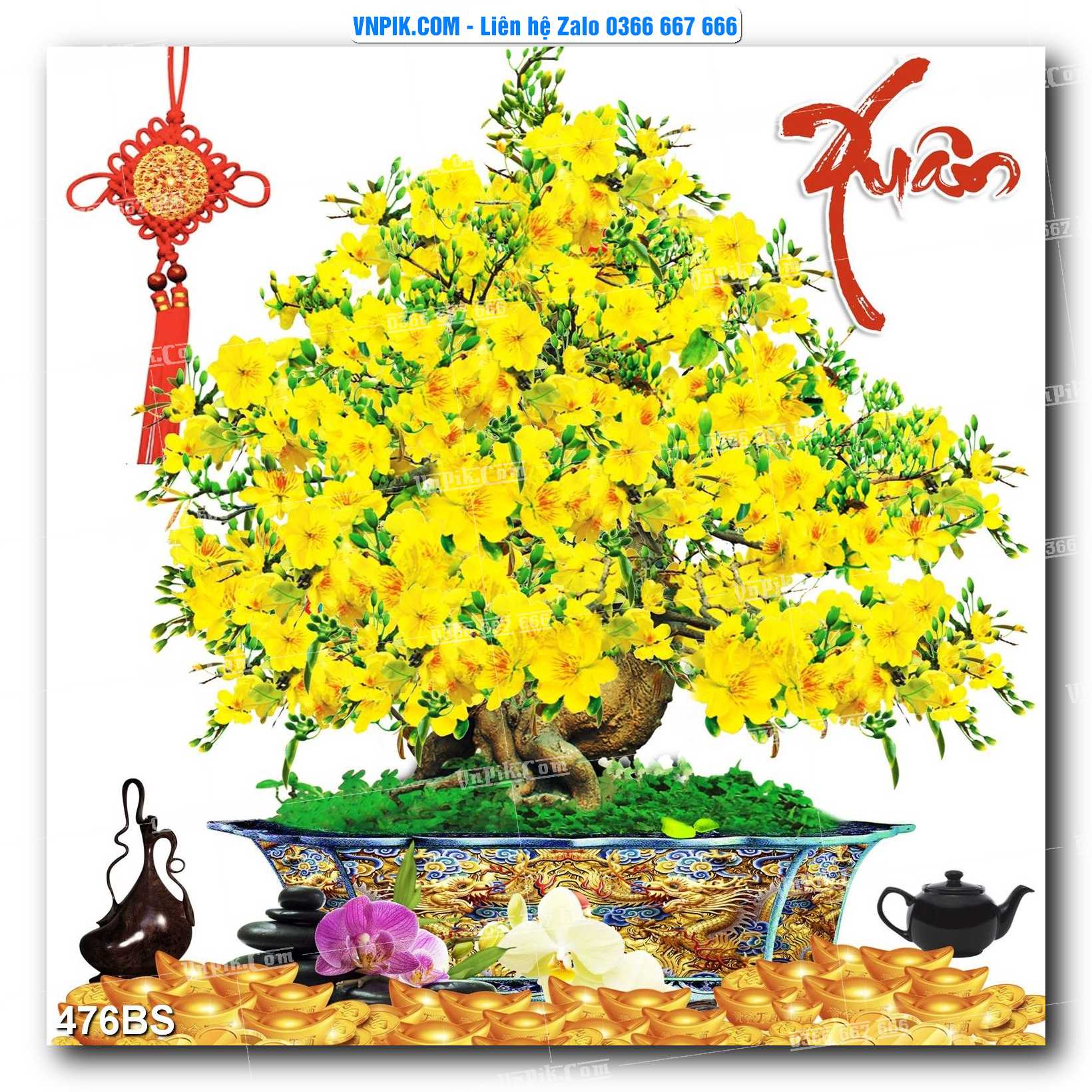 File PSD Tranh Bon Sai Cây Cảnh Trang Trí Siêu Đẹp Mã File 476BS