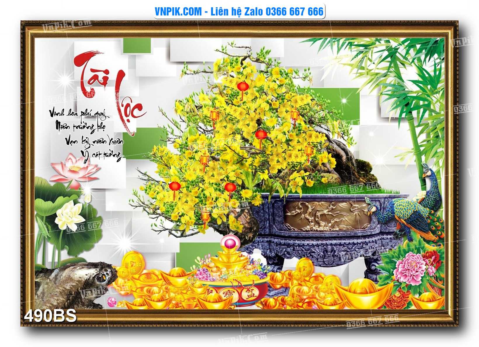 File PSD Tranh Bon Sai Cây Cảnh Trang Trí Siêu Đẹp Mã File 490BS