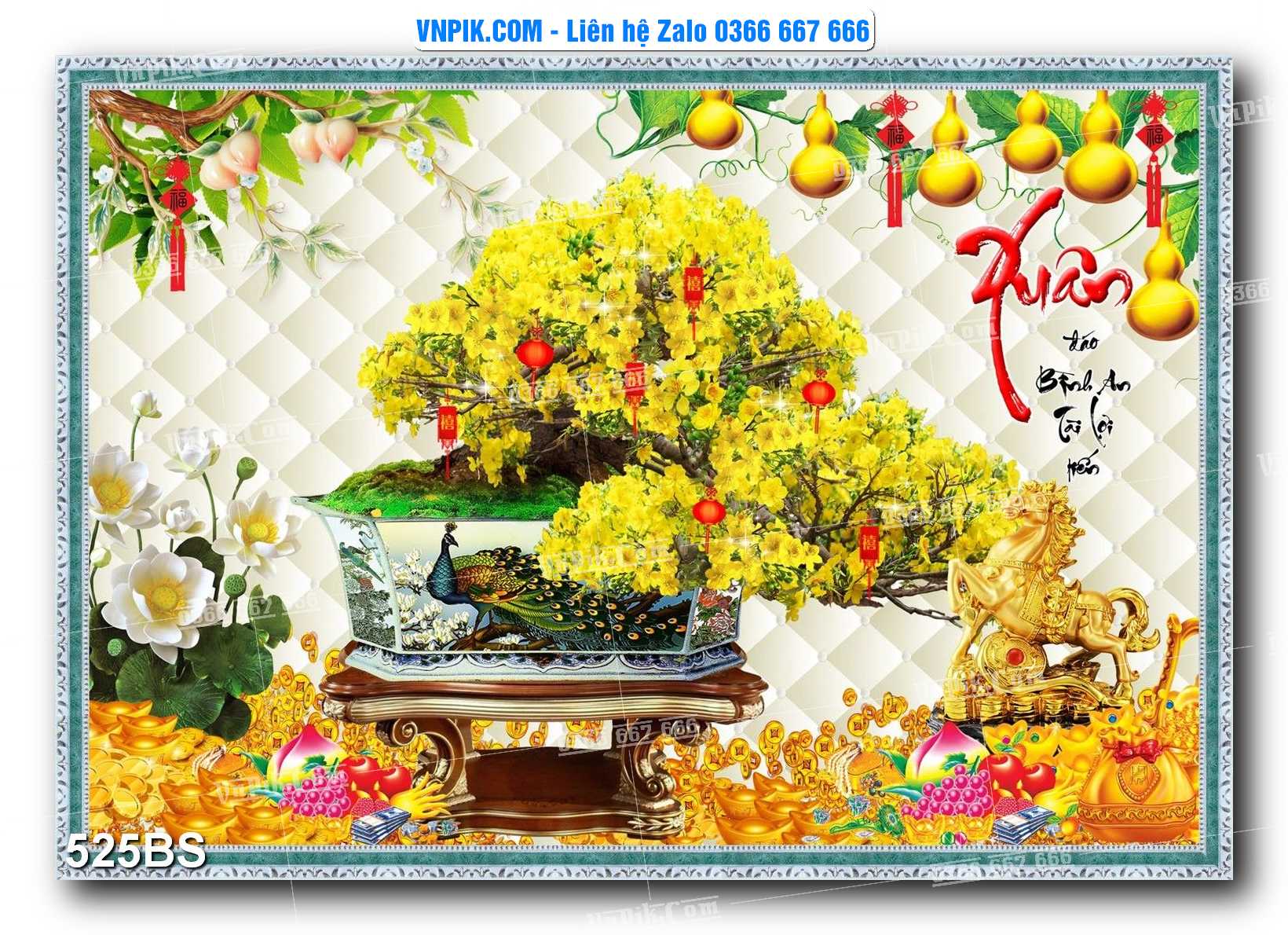 File PSD Tranh Bon Sai Cây Cảnh Trang Trí Siêu Đẹp Mã File 525BS