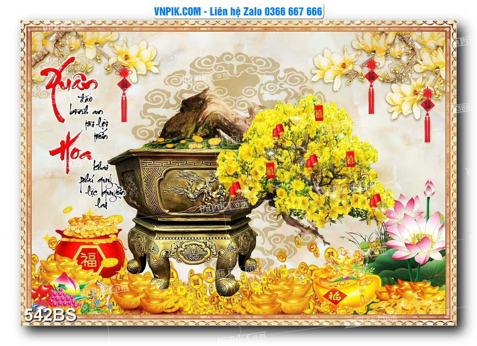 File PSD Tranh Bon Sai Cây Cảnh Trang Trí Siêu Đẹp Mã File 542BS
