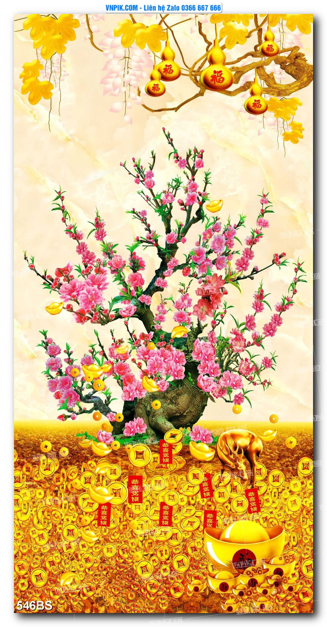 File PSD Tranh Bon Sai Cây Cảnh Trang Trí Siêu Đẹp Mã File 546BS
