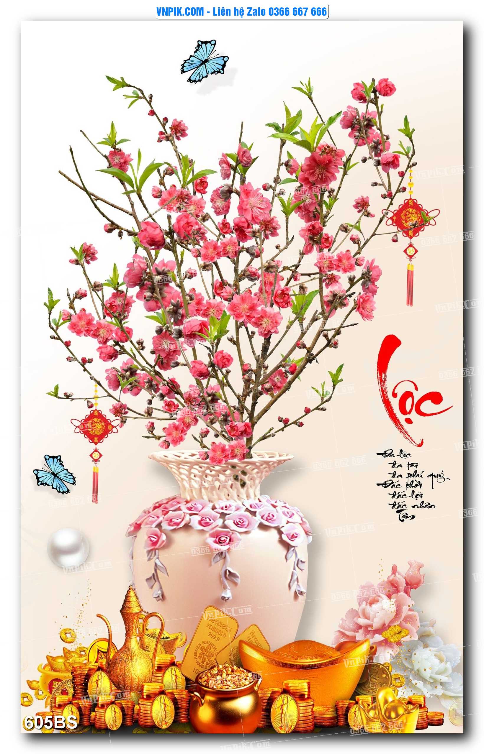 File PSD Tranh Bon Sai Cây Cảnh Trang Trí Siêu Đẹp Mã File 605BS